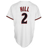 Image of Aaron Hill Arizona Diamondbacks Majestic Home Replica Player Jersey - White 2019