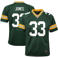 Aaron Jones Green Bay Packers Youth Game Jersey – Green 2019