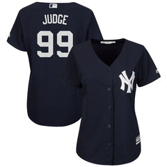 Aaron Judge New York Yankees Majestic Women's Fashion Cool Base Player Jersey - Navy 2019