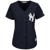 Image of Aaron Judge New York Yankees Majestic Women's Fashion Cool Base Player Jersey - Navy 2019