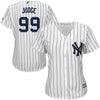 Image of Aaron Judge New York Yankees Majestic Women's Home Cool Base Player Jersey - White 2019