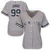 Image of Aaron Judge New York Yankees Majestic Women's Road Cool Base Replica Player Jersey - Gray 2019