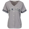 Image of Aaron Judge New York Yankees Majestic Women's Road Cool Base Replica Player Jersey - Gray 2019