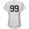 Image of Aaron Judge New York Yankees Majestic Women's Team Cool Base Player Jersey – White 2019