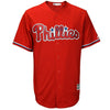 Image of Aaron Nola Philadelphia Phillies Majestic Official Cool Base Player Jersey - Scarlet 2019