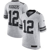 Image of Aaron Rodgers Green Bay Packers Gridiron Gray II Limited Jersey - Gray 2019