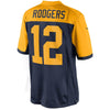 Image of Aaron Rodgers Green Bay Packers Limited Alternate Jersey - Navy Blue 2019