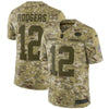 Image of Aaron Rodgers Green Bay Packers Salute to Service Limited Jersey – Camo 2019