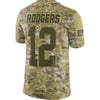 Image of Aaron Rodgers Green Bay Packers Salute to Service Limited Jersey – Camo 2019