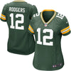 Image of Aaron Rodgers Green Bay Packers Women's Game Jersey - Green 2019