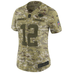 Aaron Rodgers Green Bay Packers Women's Salute to Service Limited Jersey - Camo 2019