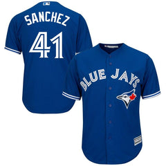 Aaron Sanchez Toronto Blue Jays Majestic Official Cool Base Player Jersey - Royal 2019