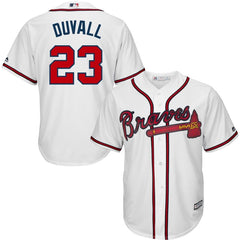 Adam Duvall Atlanta Braves Majestic Home Official Cool Base Player Jersey - White 2019