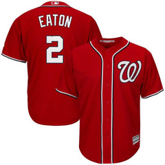 Adam Eaton Washington Nationals Majestic Alternate Official Cool Base Replica Player Jersey - Scarlet 2019