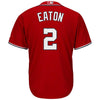 Image of Adam Eaton Washington Nationals Majestic Alternate Official Cool Base Replica Player Jersey - Scarlet 2019