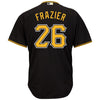 Image of Adam Frazier Pittsburgh Pirates Majestic Alternate Cool Base Player Jersey - Black 2019