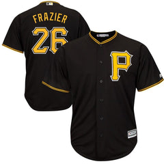 Adam Frazier Pittsburgh Pirates Majestic Alternate Cool Base Player Jersey - Black 2019