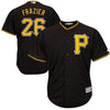 Image of Adam Frazier Pittsburgh Pirates Majestic Alternate Cool Base Player Jersey - Black 2019