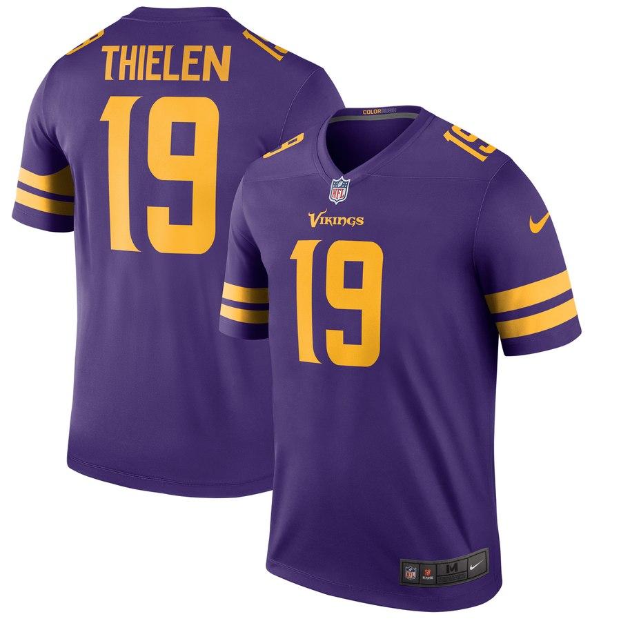 Adam Thielen Minnesota Vikings Color Rush Legend Player Jersey – Purple 2019