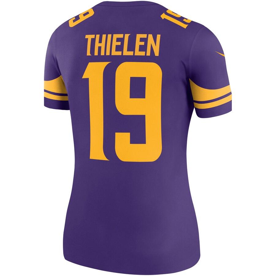 Adam Thielen Minnesota Vikings Women's Color Rush Legend Player Jersey – Purple 2019