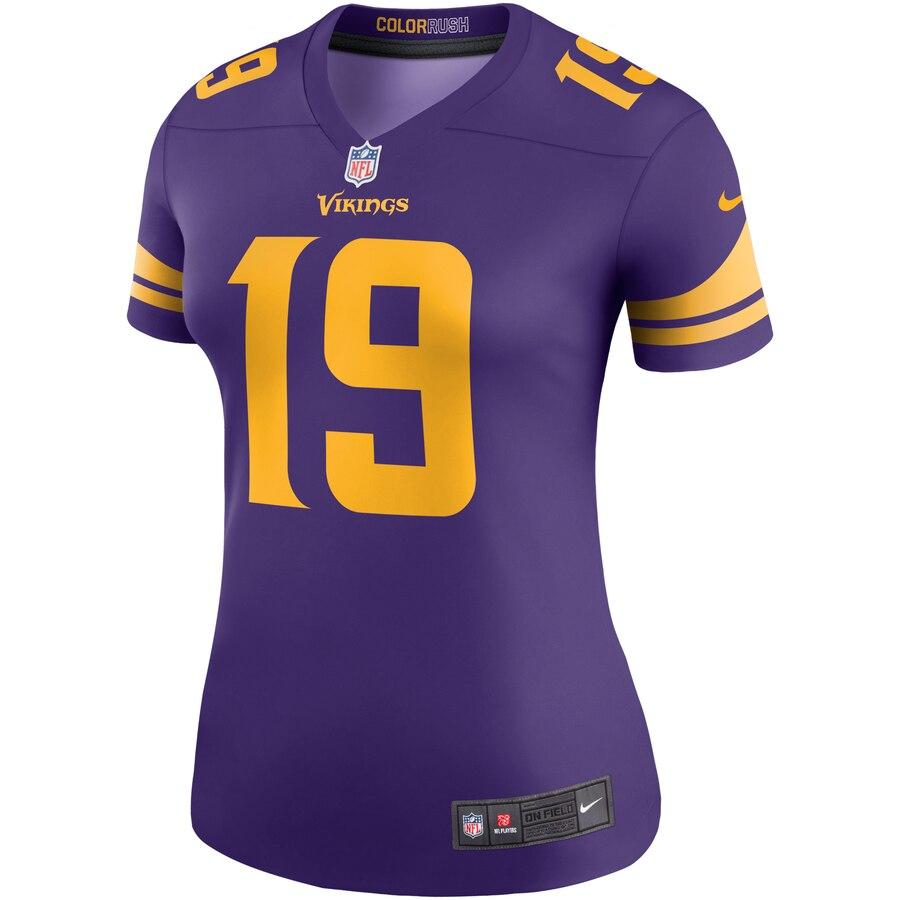 Adam Thielen Minnesota Vikings Women's Color Rush Legend Player Jersey – Purple 2019