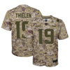 Image of Adam Thielen Minnesota Vikings Youth Salute to Service Game Jersey - Camo 2019