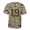 Image of Adam Thielen Minnesota Vikings Youth Salute to Service Game Jersey - Camo 2019