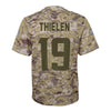 Image of Adam Thielen Minnesota Vikings Youth Salute to Service Game Jersey - Camo 2019