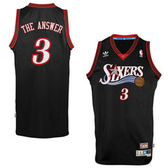 Allen Iverson Philadelphia 76ers The Answer Soul Swingman Nickname Jersey - Black 2019