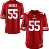 Image of Ahmad Brooks San Francisco 49ers Youth Team Color Game Jersey - Scarlet 2019