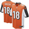 Image of AJ Green Cincinnati Bengals Alternate Game Jersey - Orange 2019