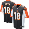 Image of AJ Green Cincinnati Bengals Game Jersey - Black 2019