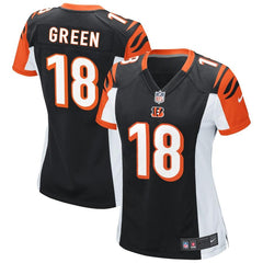 AJ Green Cincinnati Bengals Women's Game Jersey - Black 2019