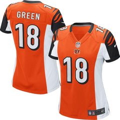 AJ Green Cincinnati Bengals Women's Game Jersey - Orange 2019