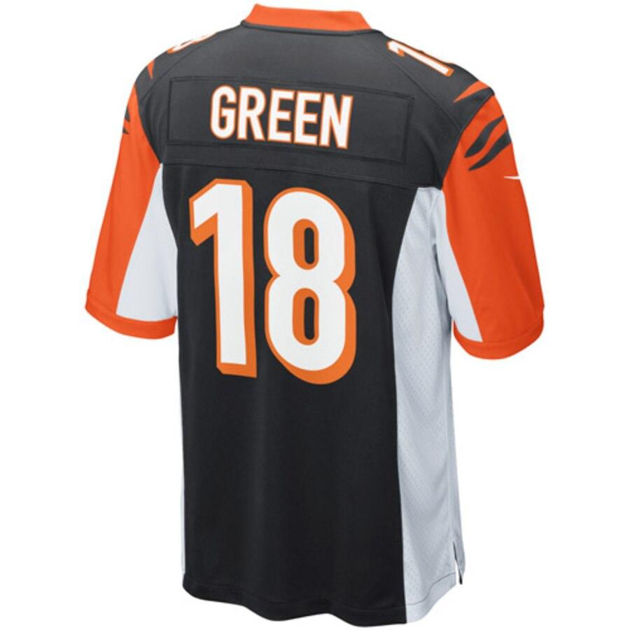 AJ Green Cincinnati Bengals Youth Team Color Game Jersey - Black 2019