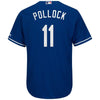 Image of AJ Pollock Los Angeles Dodgers Majestic Alternate Official Cool Base Player Jersey - Royal 2019