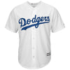 Image of AJ Pollock Los Angeles Dodgers Majestic Home Official Cool Base Player Jersey - White 2019