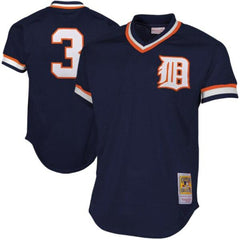 Alan Trammell Detroit Tigers Mitchell &amp; Ness 1984 Cooperstown Collection Mesh Batting Practice Jersey - Navy 2019