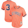 Image of Alan Trammell Detroit Tigers Mitchell &amp; Ness Fashion Cooperstown Collection Mesh Batting Practice Jersey - Orange 2019