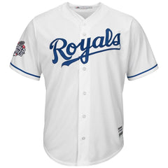 Alcides Escobar Kansas City Royals Majestic 2015 World Series Bound Cool Base Jersey - White 2019