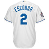 Image of Alcides Escobar Kansas City Royals Majestic 2015 World Series Bound Cool Base Jersey - White 2019