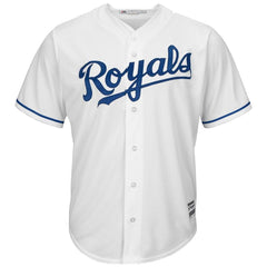 Alcides Escobar Kansas City Royals Majestic Cool Base Player Jersey - White 2019