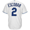 Image of Alcides Escobar Kansas City Royals Majestic Cool Base Player Jersey - White 2019