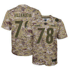 Alejandro Villanueva Pittsburgh Steelers Youth Salute to Service Game Jersey - Camo 2019