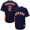 Image of Alex Bregman Houston Astros Majestic Fashion Official Cool Base Replica Player Jersey - Navy 2019