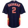 Image of Alex Bregman Houston Astros Majestic Fashion Official Cool Base Replica Player Jersey - Navy 2019