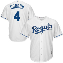 Alex Gordon Kansas City Royals Majestic Official Cool Base Player Jersey - White 2019