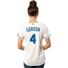 Image of Alex Gordon Kansas City Royals Majestic Women's Cool Base Player Jersey - White 2019