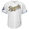Image of Alex Gordon Kansas City Royals Majestic World Series Champions Gold Program Cool Base Player Jersey - White 2019
