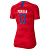 Image of Alex Morgan USWNT Women's 2019 Away Vapor Player Jersey – Red 2019